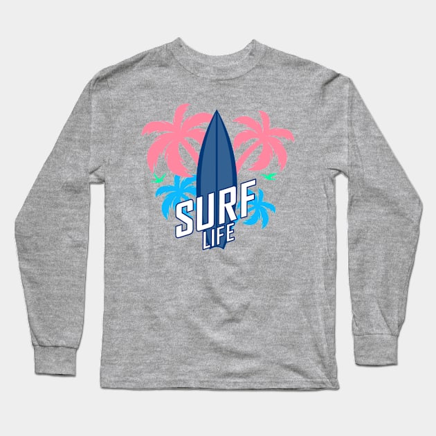 Surfing : Summer Sports Long Sleeve T-Shirt by FamiLane